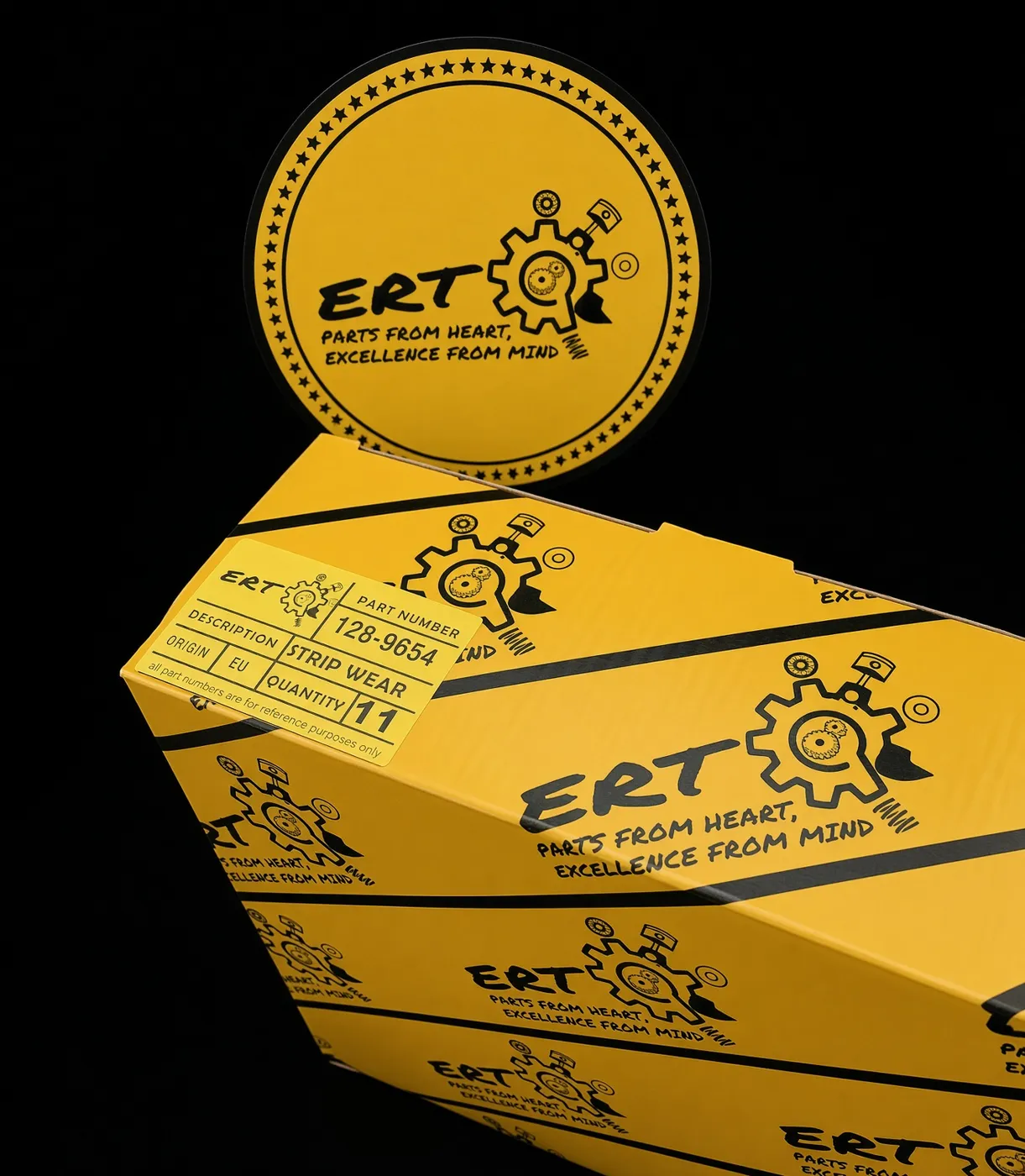 ERT packaging and label